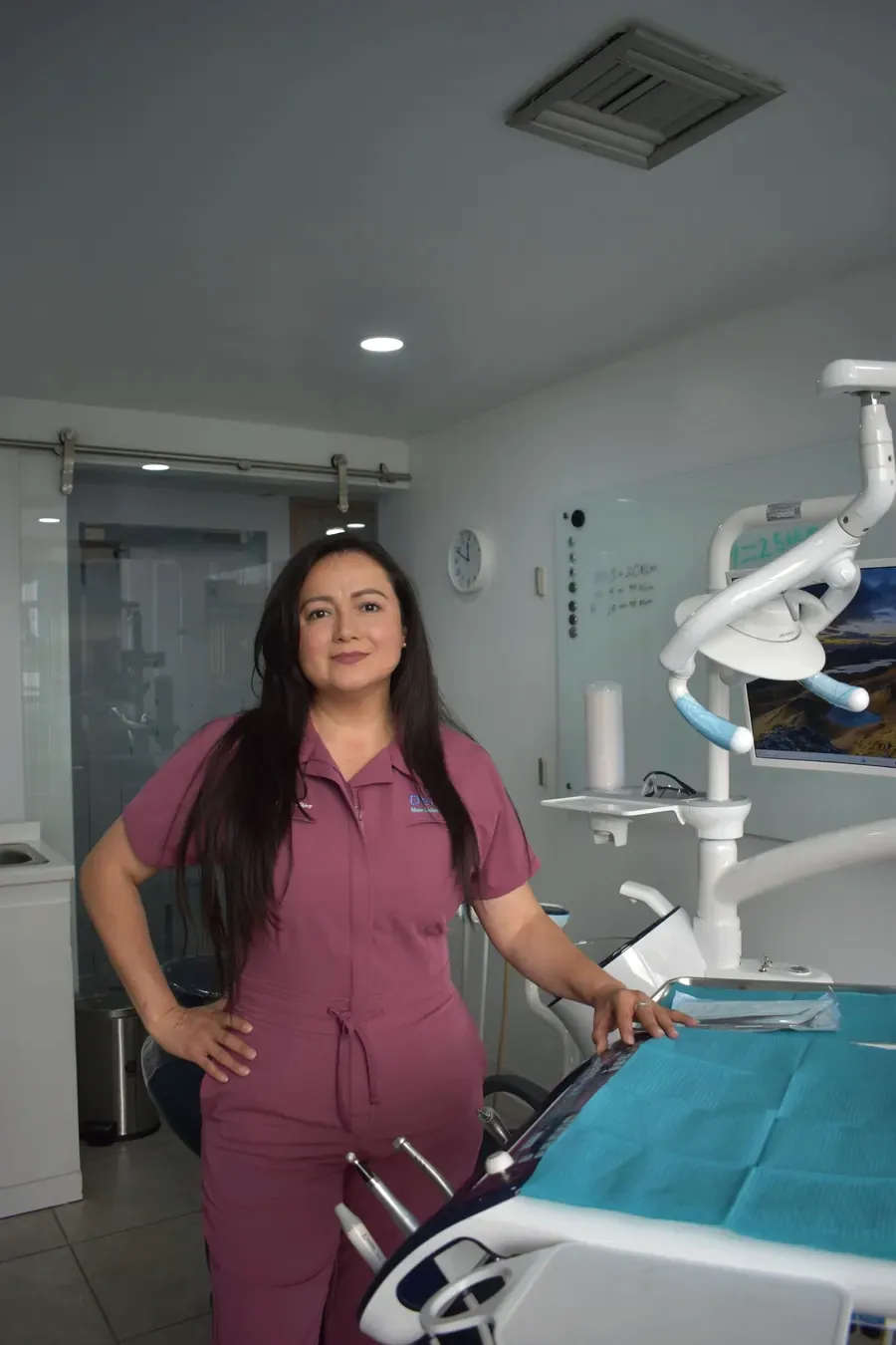 Dental professional in a clinic