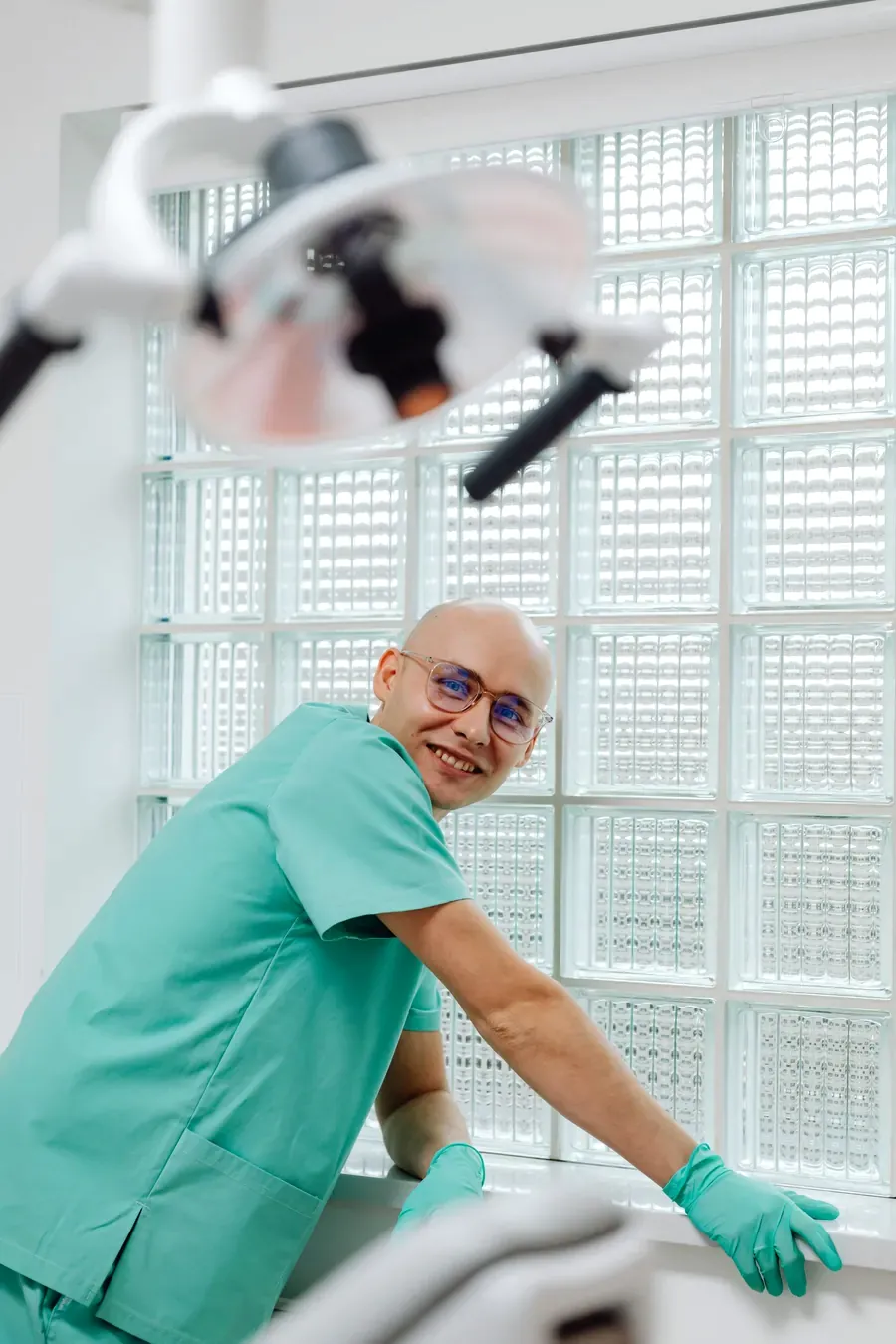 Dental professional in a clinic